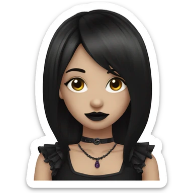 goth girl sticker