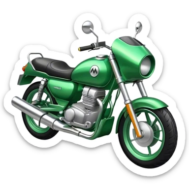 Moto green sticker
