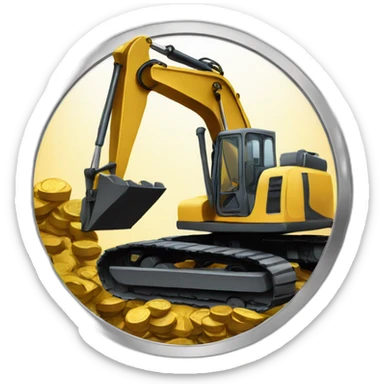 coin-with-excavator-inside sticker