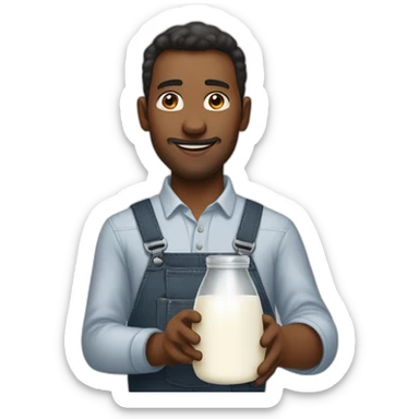 Dad brings milk after 16 years sticker