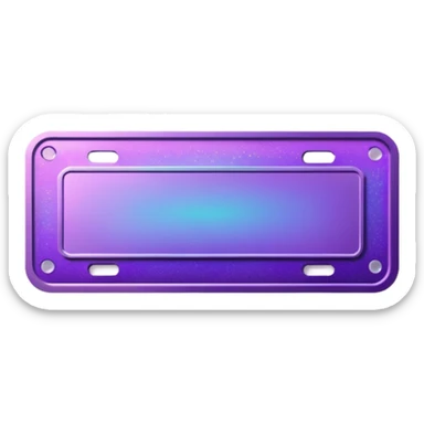 Purple beautiful holographic Concert ticket sticker