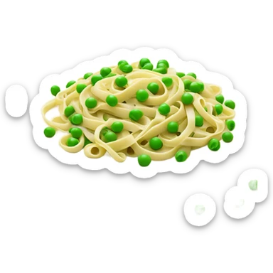 Linguini with peas sticker