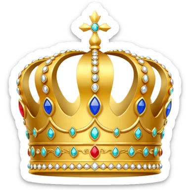 russian crown sticker