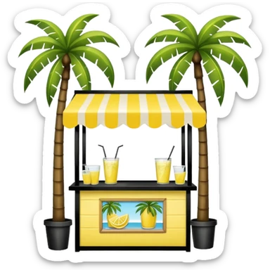  lemonade stall with palm trees sticker