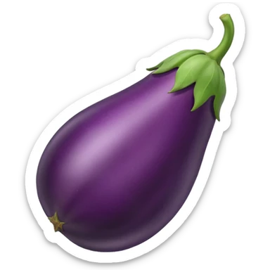 Crazy eggplant sticker