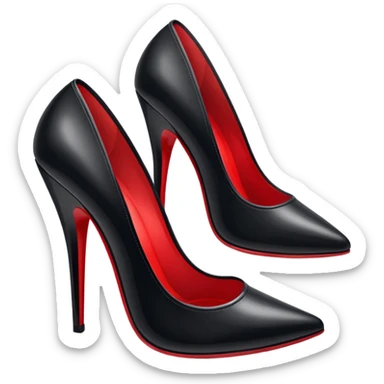 Nike red bottom high heal sticker