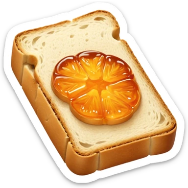 halbes aufgeschnittenes helles brot mit marmelade

 sticker