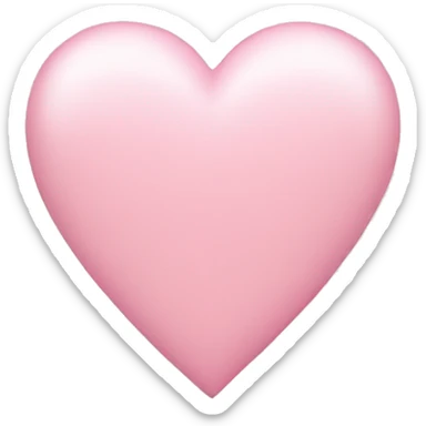 Light pink Heart  sticker