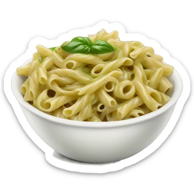 Pesto pasta in a bowl  sticker