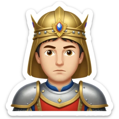 Russian prince Alexander Nevsky sticker