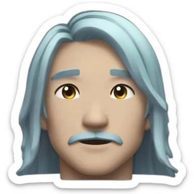 the hydro archon of genshin impact sticker