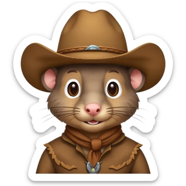 Combine 🐀 and 🤠 sticker