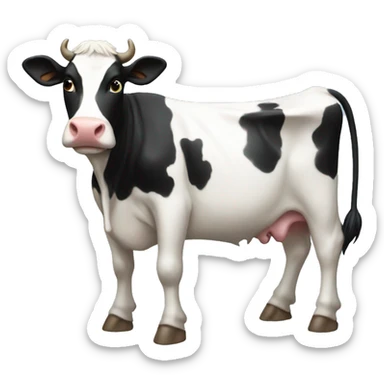 cow in heaven sticker