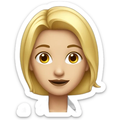 White Woman Millionaire sticker