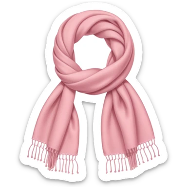 Pastel Pink Scarf sticker