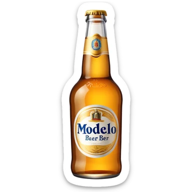 Modelo beer in a bottle sticker