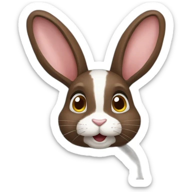 Lapin-nain-des-Pays-Bas-brun-foncé sticker