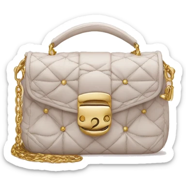 dior bag with gold accents  sticker
