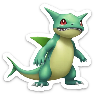Larvitar-Sharpedo-Gabite-Digimon Full Body sticker