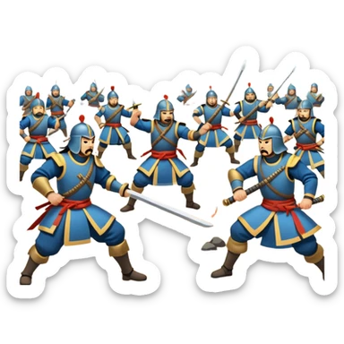 war between qing empire and mongolia sticker