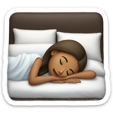 girl sleeping with ipad sticker