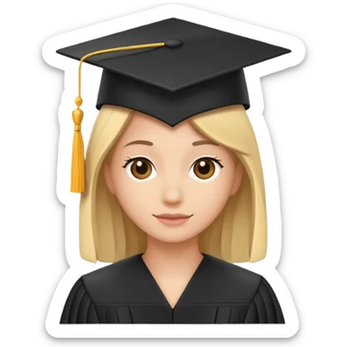 graduate icon sticker