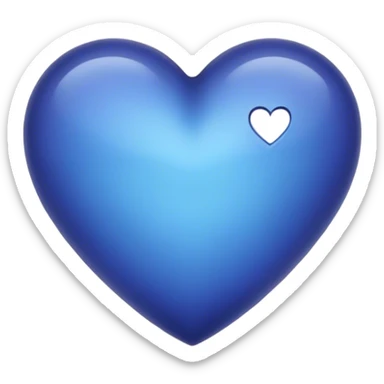 Indigo heart sticker