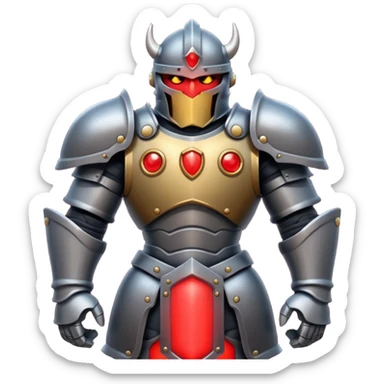 Mega knight from clash royal sticker