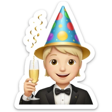 Drunk party emoji  sticker