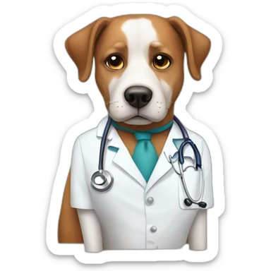 Doctor Phil as a dog sticker
