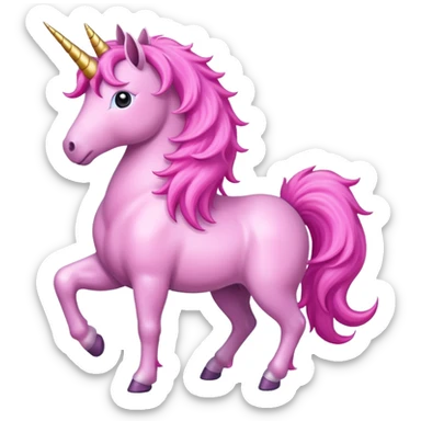 pink unicorn   sticker