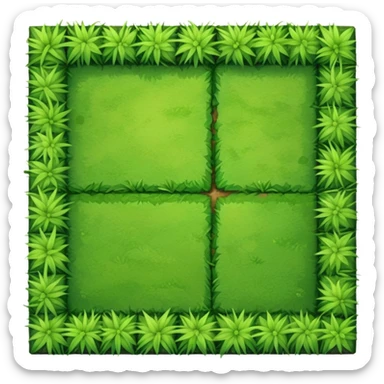 RPG grass terrain tile top-down view sticker