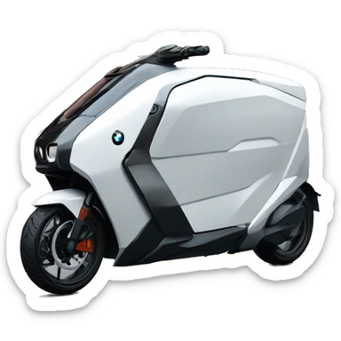 futuristic DELIVERY vehicle covered car bike bmw c1 bmwc1 sticker