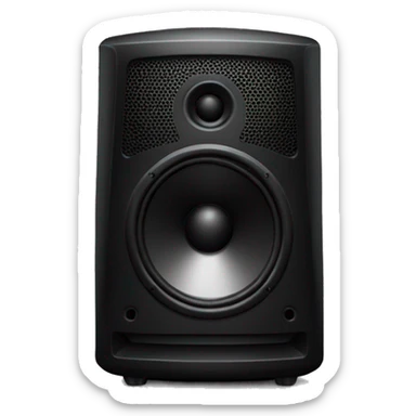 Big black speaker sticker
