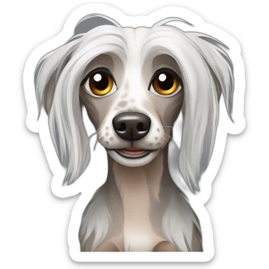 Chinese Crested homeless  sticker