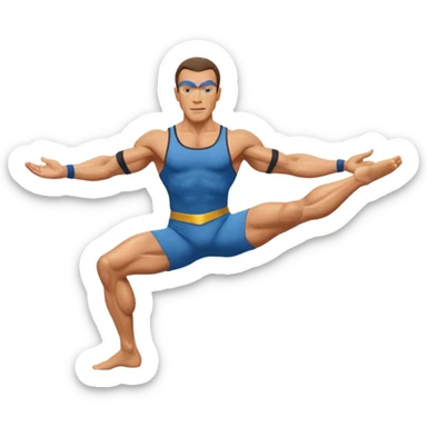Van Damme splits sticker