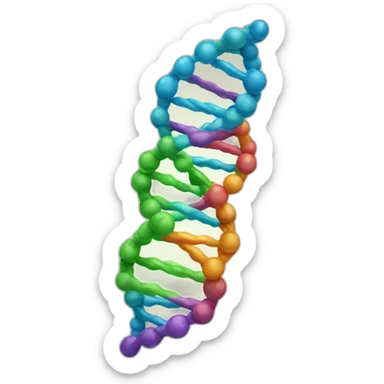 DNA double helix sticker