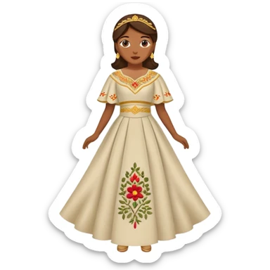 Filipiana dress sticker