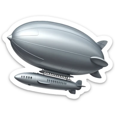 flying zeppelin  sticker