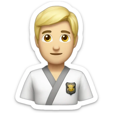 Karateka policia sticker