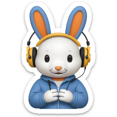 Miffy+music sticker