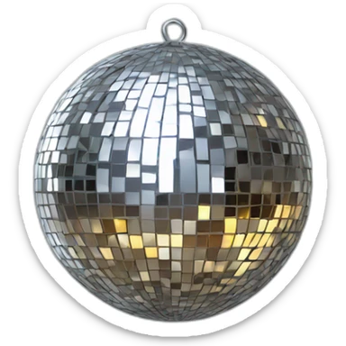 Disco ball sticker