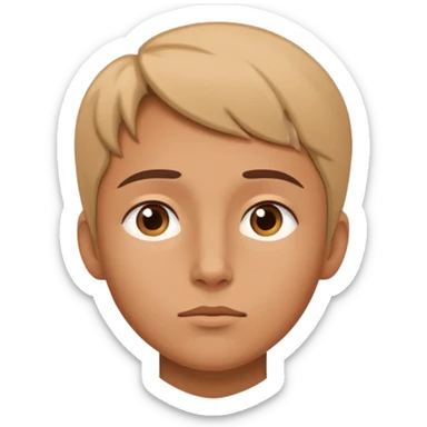 person with a thoughtful expression, looking upward as if imagining the future sticker