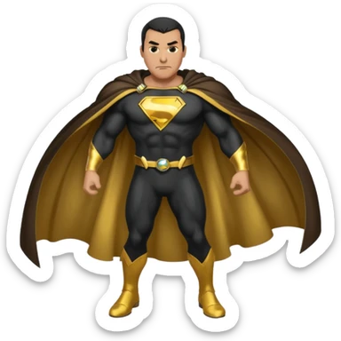black adam cape sticker