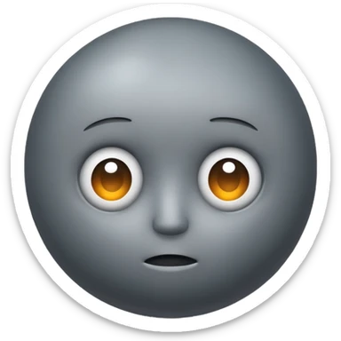 The figure  gray big shpere head with cylindrical  body  sticker