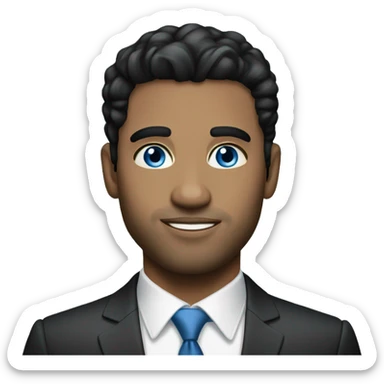 black hair, 30 year old, caucasian, billionaire, blue eyes, entrepreneur sticker