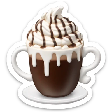 mug of hot chocolate sticker
