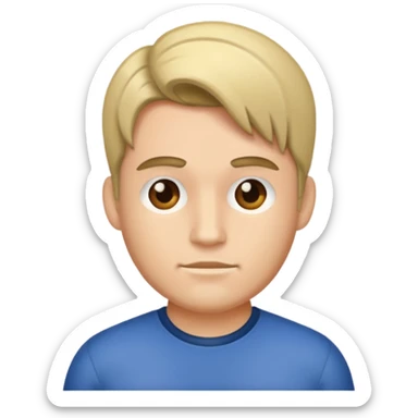 20th man with side hair sticker