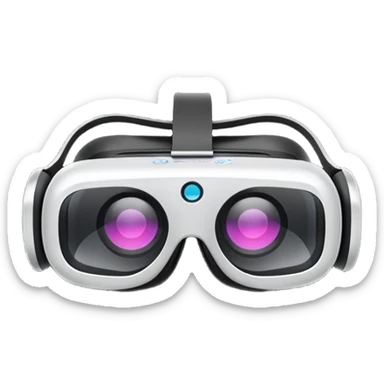 futuistic vr glasses sticker