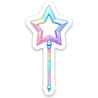 Kawaii decora cutecore starlight staff sticker